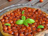 Tarte tatin de tomates cerises au caramel balsamique