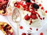 Pavlova aux fruits rouges