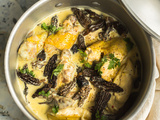 Poulet au vin jaune et morilles Paul Bocuse