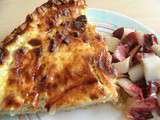 Quiche Lorraine, salade de carmines