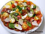 Carpaccio de tomates variees