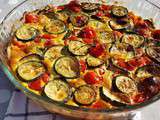 Gratin de courgettes et tomates cerise