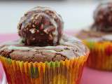 Brownies chocolat et Ferrero Rocher