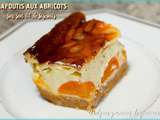 Clafoutis aux abricots sur son lit de biscuits