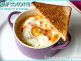 Oeuf cocotte à la tomate et au fromage