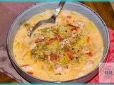 Soupe de saumon aux légumes