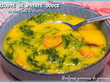 Velouté de patate douce au chou kale