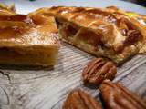 Galette des rois, pommes, caramel au beurre salé & noix de pécan - Qui Dort Dine