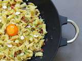 One pot pasta tomates, morbier & champignons