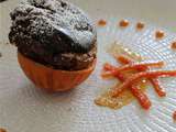 Soufflé au chocolat et à l’orange sanguine