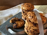 Cookies aux flocons d’avoine, beurre de cacahuètes et chocolat