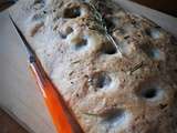 Foccacia au romarin du jardin