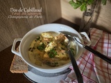 Gratin terre et mer aux champignons de Paris – saumon et cabillaud