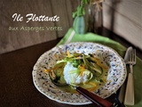 Ile flottante aux asperges vertes