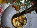 Risotto citronné aux gambas