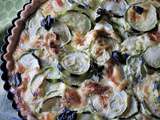 Tarte aux courgettes et au crottin de Chavignol