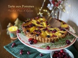 Tarte aux pommes, cranberries et poudre à pain d’épices