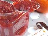 Confiture au pamplemousse rose, oranges sanguines et graines de chia