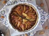 Tarte aux pommes et aux amandes caramélisées {pâte à la farine de châtaigne}