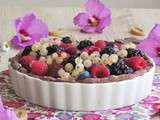 Tarte mousseuse au Dulcey et aux fruits rouges