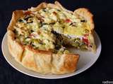 Quiche courgette tomate feta