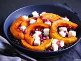 Salade de butternut rôti lentilles Beluga grenade et feta