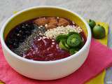 Smoothie bowl fruits rouges et nergi