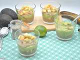 Pudding chia, pomme, banane, avocat