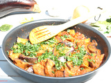 Sauté aubergine sauce arrabbiata