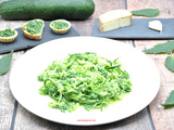 Spaghettis de courgette au pesto orties