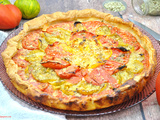 Tarte aux tomates multicolores