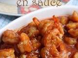 Crevettes en sauce