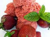 Sorbet aux fraises