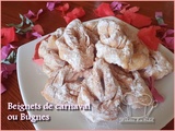 Beignets de carnaval ou Bugnes