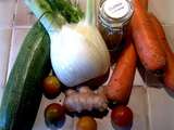 Tourte au curry de légumes