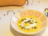 Soupe de courge au curcuma et gingembre