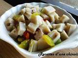 Racine de lotus sauté 清炒藕丁 qīng chǎo ǒu dīng