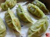 Raviolis feuilles de saule aux carottes citronelle 柳叶蒸饺 liǔyè zhēngjiǎo