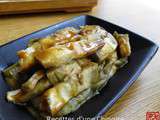 Salade d'aubergine, vinaigrette au sésame 芝麻酱拌茄子 zhīmajiàng bàn qiézi