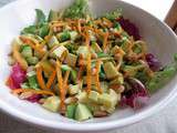 Salade de kumquats et avocat, sauce aigre-douce