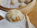 Xiao long bao aux crevettes, bouillon de poule