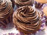 Cupcakes glaçage chocolat