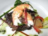 Salade de Gambas et Lentilles vertes