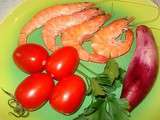 Salade de Tomates aux Crevettes roses