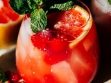 Cocktail paloma aux framboises