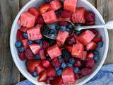 Salade de melon d’eau et fruits des champs