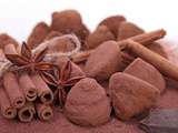 Truffes au chocolat noir