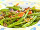 Haricots verts aux légumes, curry et gingembre par Bernard et Delphine