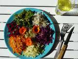 Salade de saison : crudités du mois de mars et sève de bouleau par Elodie