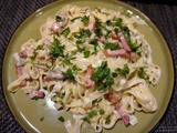 Tagliatelles à la Fourme d'Ambert